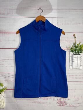 Speculations Royal Blue Zip Up Vest | Women’s Large